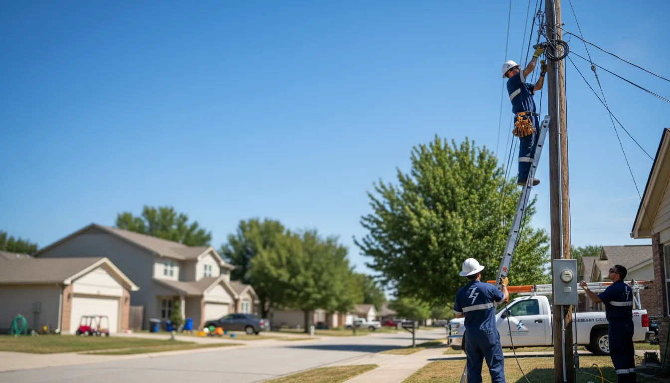 Residential electrician providing installation services in Scottville, MI